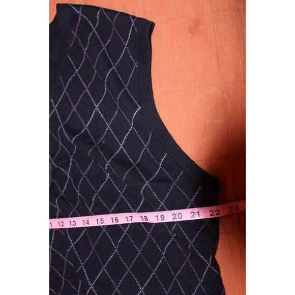 Brooks Brothers Mens Argyle Sleeveless Sweater Vest L 100% Merino Wool Blue - Picture 7 of 8